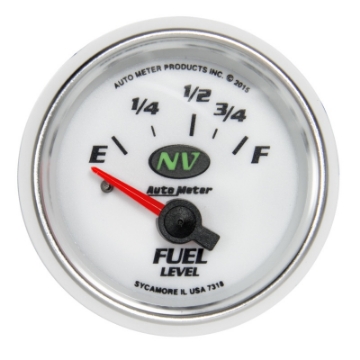 Picture of Autometer NV Gauge Fuel Level 2 1-16in 16e To 158f Elec NV