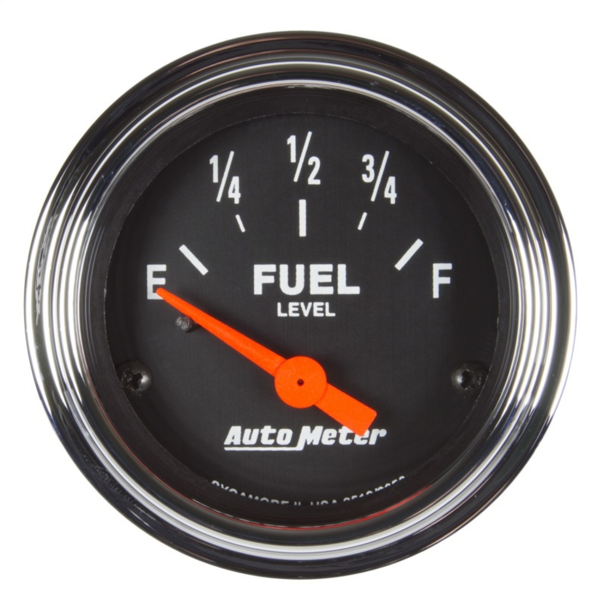 Picture of Autometer Traditional Chrome Gauge Fuel Level 2 1-16in 73e To 10fAftermarket Linear Elec