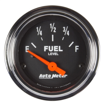 Picture of Autometer Traditional Chrome Gauge Fuel Level 2 1-16in 73e To 10fAftermarket Linear Elec