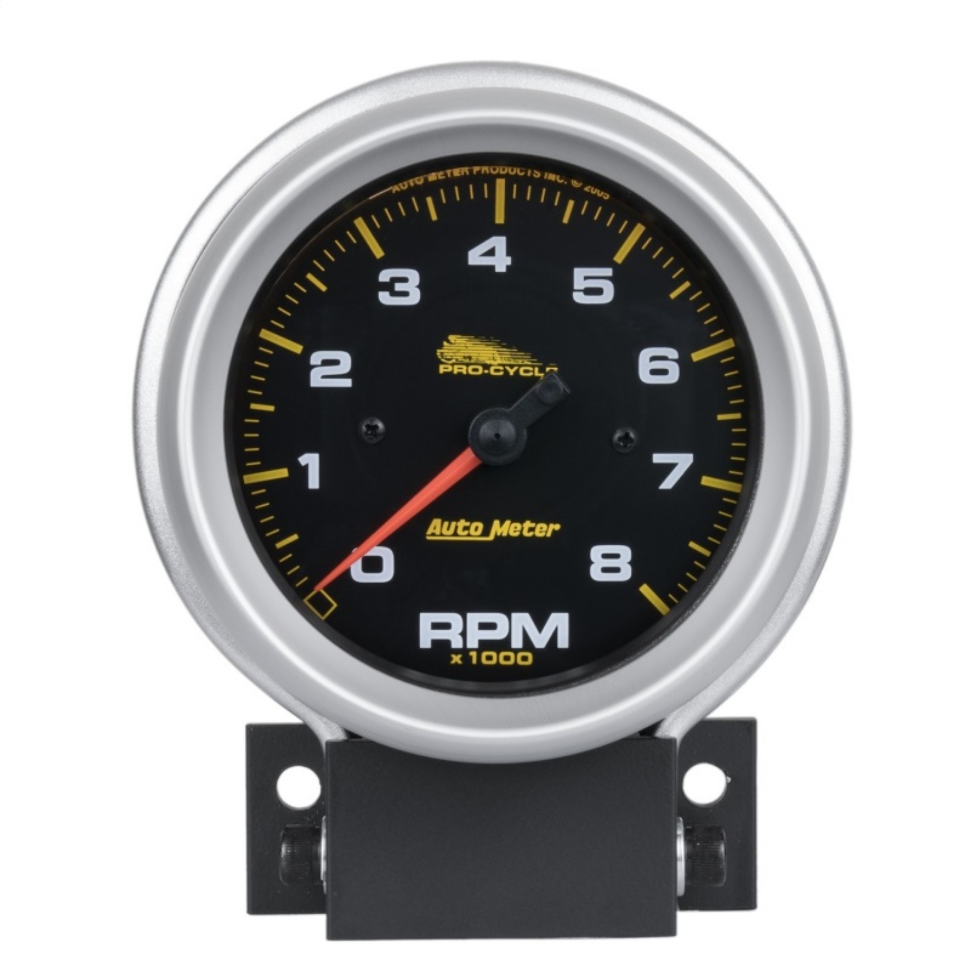 Picture of Autometer Pro-Cycle Gauge Tach 3 3-4in 8K Rpm 2 & 4 Cylinder Black Pro-Cycle