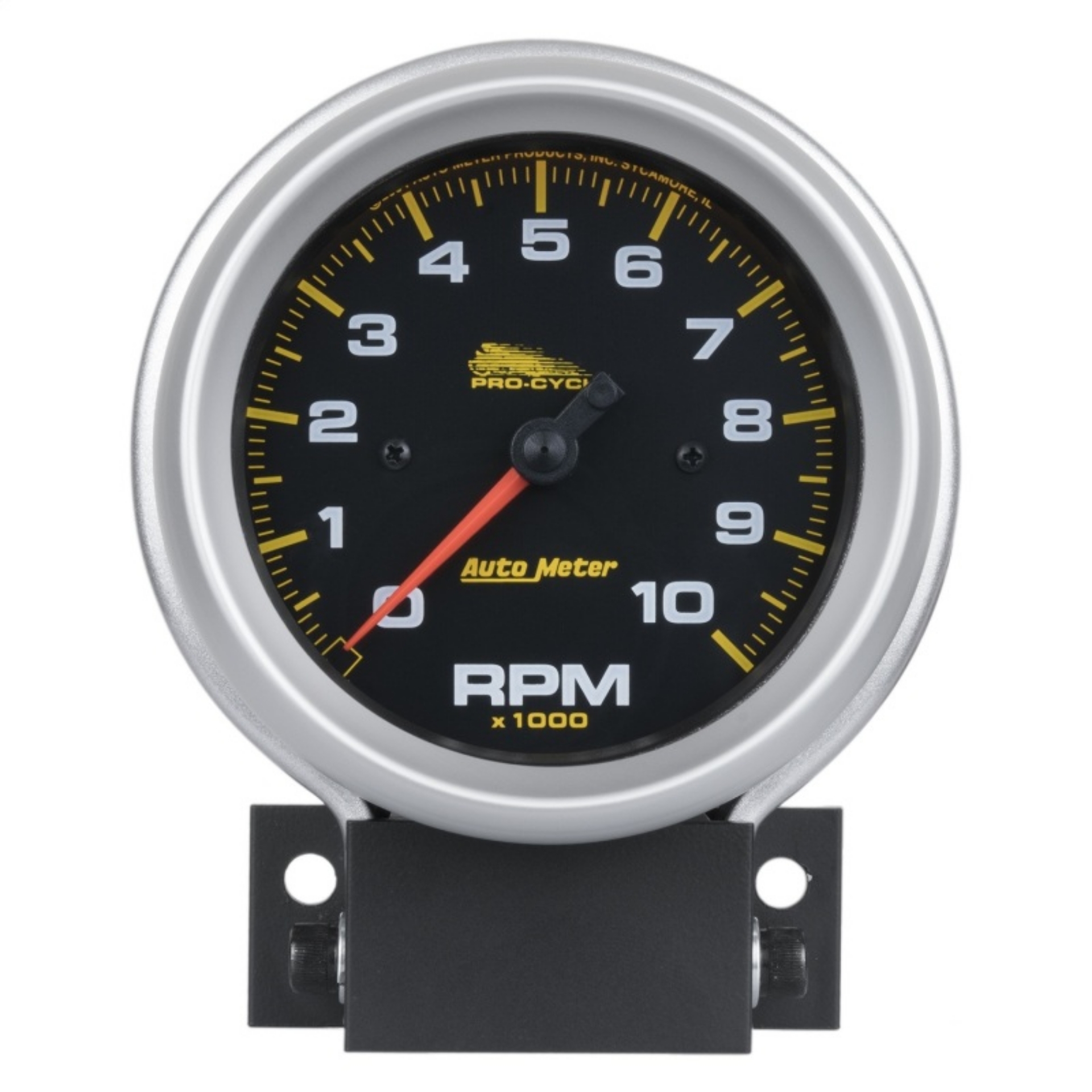 Picture of Autometer Pro-Cycle Gauge Tach 3 3-4in 10K Rpm 2 & 4 Cylinder Black Pro-Cycle