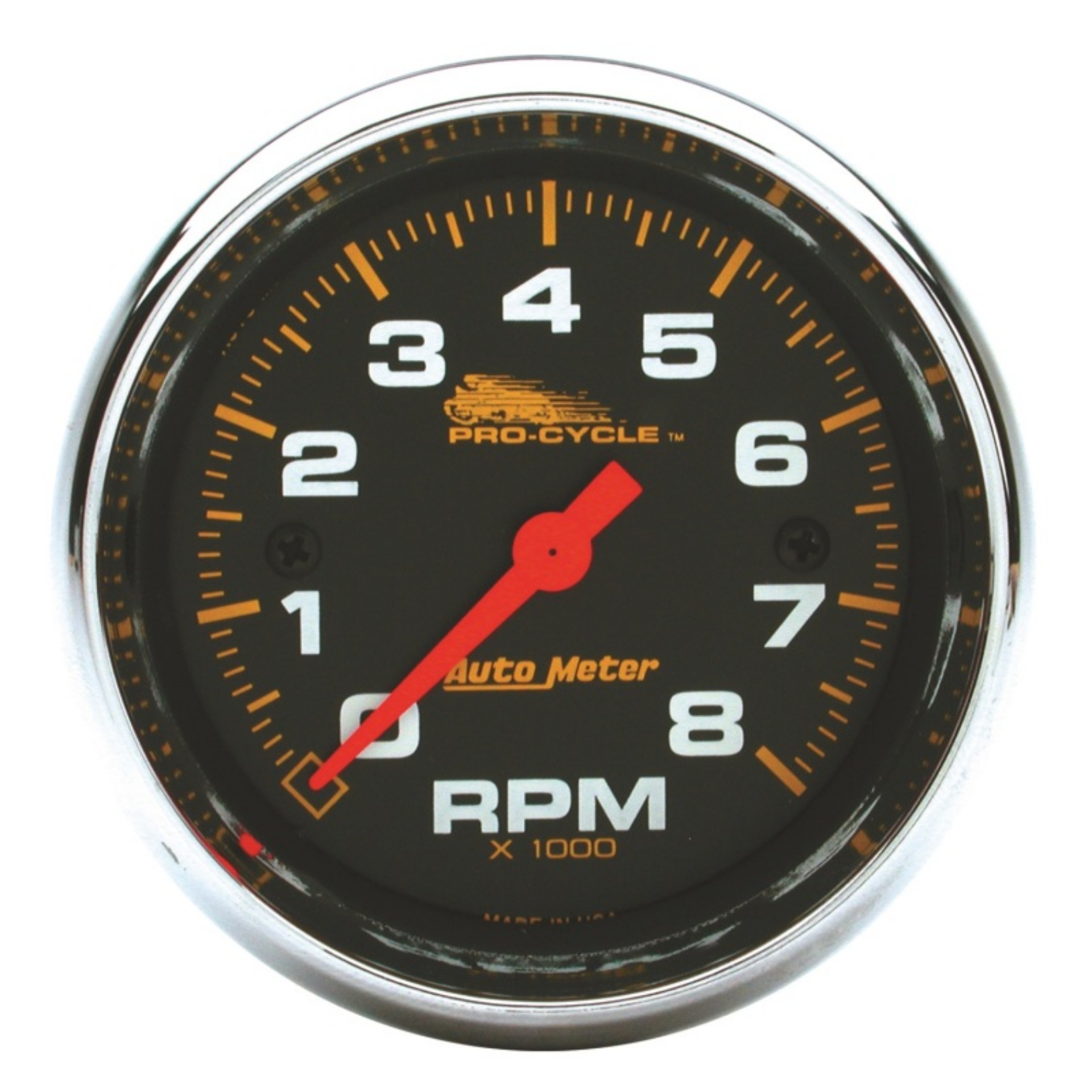Picture of Autometer Pro-Cycle Gauge Tach 2 5-8in 8K Rpm 2&4 Cylinder Black