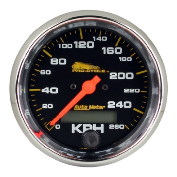 Picture of Autometer Pro-Cycle Gauge Speedo 3 3-4in 160 Mph Elec Black