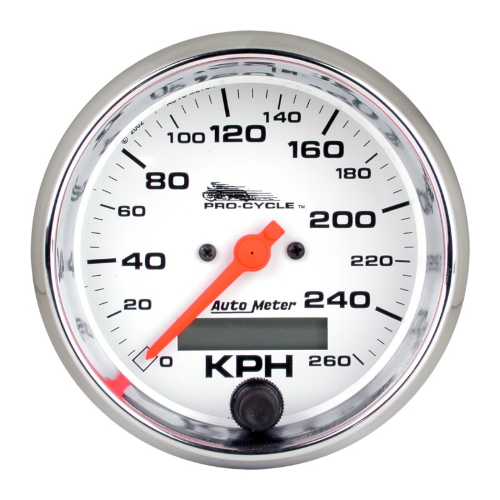 Picture of Autometer Pro-Cycle Gauge Speedo 3 3-4in 160 Mph Elec White