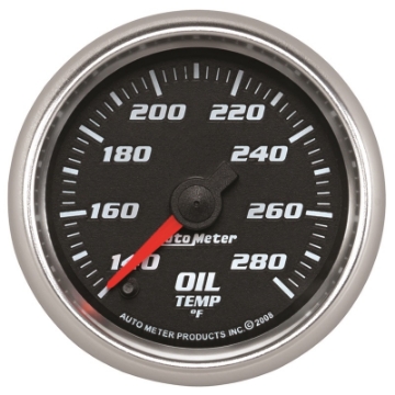 Picture of Autometer Pro-Cycle Gauge Oil Temp 2 1-16in 140-280f Digital Stepper Mo
