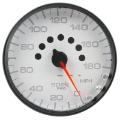 Picture of Autometer Spek-Pro Gauge Speedometer 5in 180 Mph Elec- Programmable White-Black