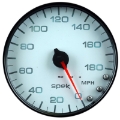 Picture of Autometer Spek-Pro Gauge Speedometer 5in 180 Mph Elec- Programmable White-Black