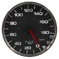 Picture of Autometer Spek-Pro Gauge Speedometer 5in 180 Mph Elec- Programmable Black-Chrome