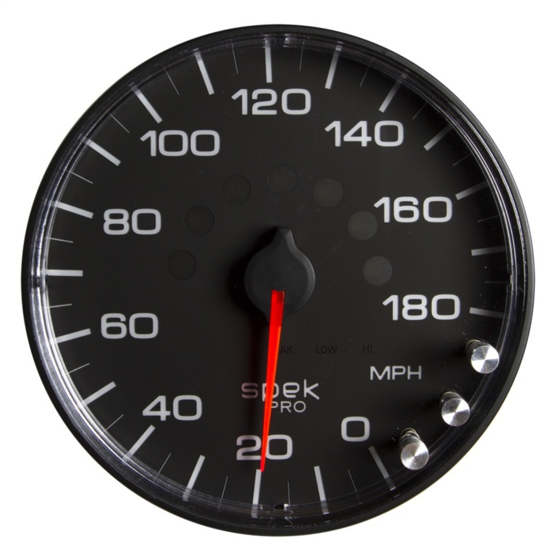 Picture of Autometer Spek-Pro Gauge Speedometer 5in 180 Mph Elec- Programmable Black-Black