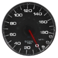 Picture of Autometer Spek-Pro Gauge Speedometer 5in 180 Mph Elec- Programmable Black-Black