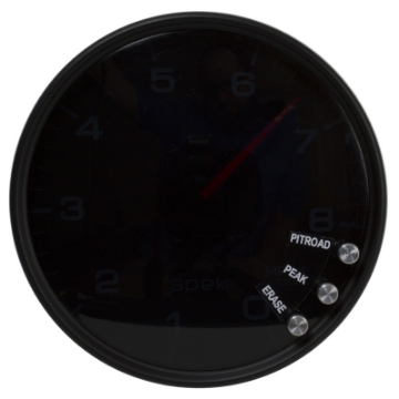 Picture of Autometer Spek-Pro Gauge Tachometer 5in 8K Rpm W-Shift Light & Peak Mem Black-Smoke-Black