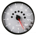 Picture of Autometer Spek-Pro Gauge Tachometer 5in 11K Rpm W-Shift Light & Peak Mem White-Black