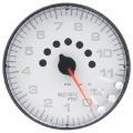Picture of Autometer Spek-Pro Gauge Tachometer 5in 11K Rpm W-Shift Light & Peak Mem White-Black