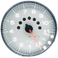 Picture of Autometer Spek-Pro Gauge Tachometer 5in 11K Rpm W-Shift Light & Peak Mem Silver-Chrome