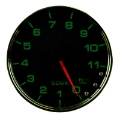 Picture of Autometer Spek-Pro Gauge Tachometer 5in 11K Rpm W-Shift Light & Peak Mem Black-Chrome