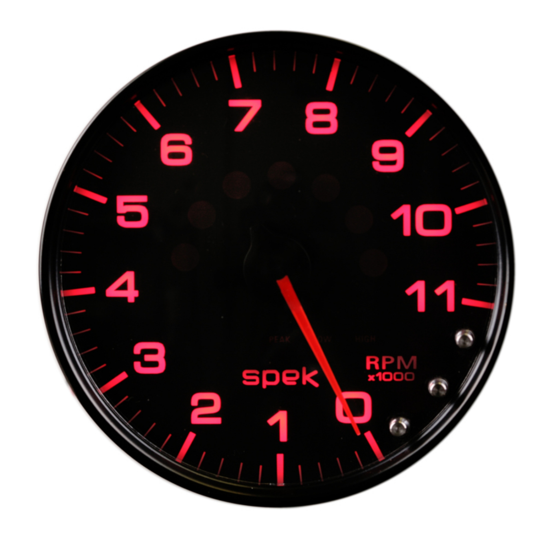 Picture of Autometer Spek-Pro Gauge Tachometer 5in 11K Rpm W-Shift Light & Peak Mem Black-Black