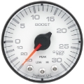 Picture of Autometer Spek-Pro Gauge Vac-Boost 2 1-16in 30Inhg-30psi Stepper Motor W-Peak & Warn White-Black