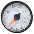 Picture of Autometer Spek-Pro Gauge Boost 2 1-16in 35psi Stepper Motor W-Peak & Warn White-Black