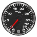 Picture of Autometer Spek-Pro Gauge Boost 2 1-16in 35psi Stepper Motor W-Peak & Warn Black-Chrome
