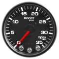 Picture of Autometer Spek-Pro Gauge Boost 2 1-16in 35psi Stepper Motor W-Peak & Warn Black-Black