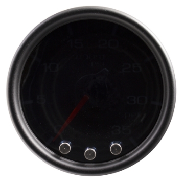 Picture of Autometer Spek-Pro Gauge Boost 2 1-16in 35psi Stepper Motor W-Peak & Warn Blacksmoke--Black