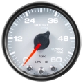 Picture of Autometer Spek-Pro Gauge Boost 2 1-16in 60psi Stepper Motor W-Peak & Warn Wht-Blk