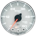 Picture of Autometer Spek-Pro Gauge Boost 2 1-16in 60psi Stepper Motor W-Peak & Warn Slvr-Chrm