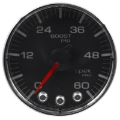 Picture of Autometer Spek-Pro Gauge Boost 2 1-16in 60psi Stepper Motor W-Peak & Warn Blk-Chrm