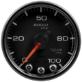 Picture of Autometer Spek-Pro Gauge Boost 2 1-16in 100psi Stepper Motor W-Peak & Warn Blk-Blk