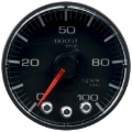 Picture of Autometer Spek-Pro Gauge Boost 2 1-16in 100psi Stepper Motor W-Peak & Warn Blk-Blk