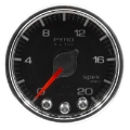 Picture of Autometer Spek-Pro Gauge Pyro- Egt 2 1-16in 2000f Stepper Motor W-Peak & Warn Blk-Chrm