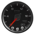 Picture of Autometer Spek-Pro Gauge Pyro- Egt 2 1-16in 2000f Stepper Motor W-Peak & Warn Blk-Blk