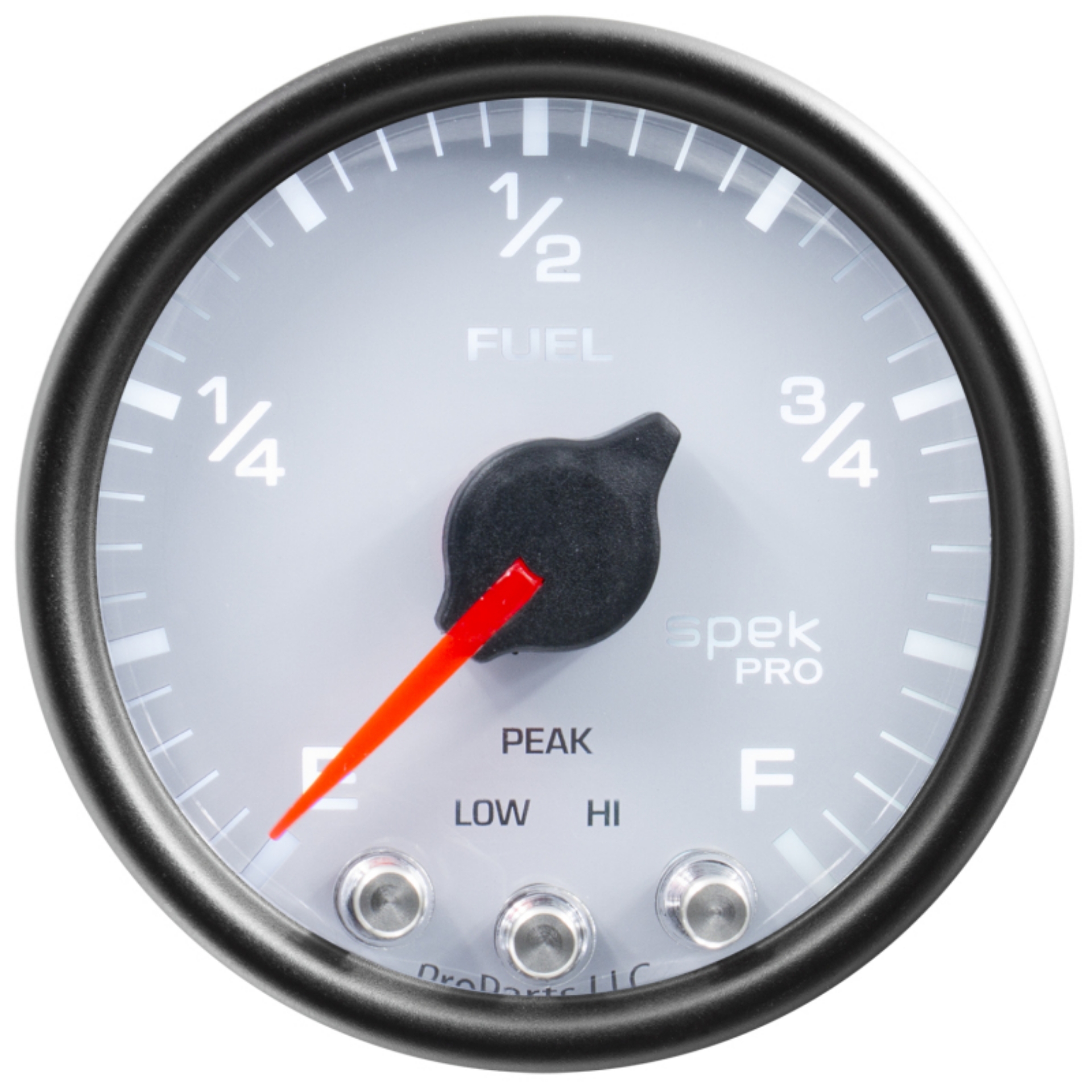 Picture of Autometer Spek-Pro Gauge Fuel Level 2 1-16in 0-270 Programmable Wht-Blk