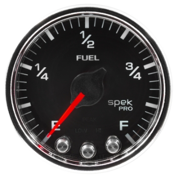 Picture of Autometer Spek-Pro Gauge Fuel Level 2 1-16in 0-270 Programmable Blk-Chrm