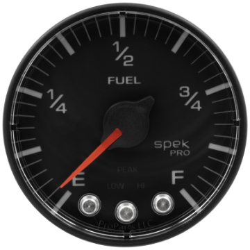 Picture of Autometer Spek-Pro Gauge Fuel Level 2 1-16in 0-270 Programmable Blk-Blk
