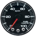 Picture of Autometer Spek-Pro Gauge Fuel Press 2 1-16in 100psi Stepper Motor W-Peak & Warn Blk-Blk