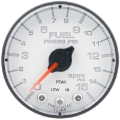 Picture of Autometer Spek-Pro Gauge Fuel Press 2 1-16in 15psi Stepper Motor W-Peak & Warn Wht-Blk