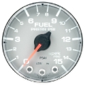 Picture of Autometer Spek-Pro Gauge Fuel Press 2 1-16in 15psi Stepper Motor W-Peak & Warn Slvr-Chrm