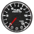 Picture of Autometer Spek-Pro Gauge Fuel Press 2 1-16in 15psi Stepper Motor W-Peak & Warn Blk-Chrm