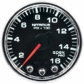 Picture of Autometer Spek-Pro Gauge Nitrous Press 2 1-16in 1600psi Stepper Motor W-Peak & Warn Blk-Chrm