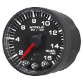 Picture of Autometer Spek-Pro Gauge Nitrous Press 2 1-16in 1600psi Stepper Motor W-Peak & Warn Blk-Blk