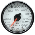 Picture of Autometer Spek-Pro Gauge Oil Temp 2 1-16in 300f Stepper Motor W-Peak & Warn Wht-Blk
