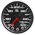 Picture of Autometer Spek-Pro Gauge Oil Temp 2 1-16in 300f Stepper Motor W-Peak & Warn Blk-Blk
