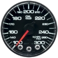 Picture of Autometer Spek-Pro Gauge Oil Temp 2 1-16in 300f Stepper Motor W-Peak & Warn Blk-Blk