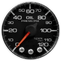 Picture of Autometer Spek-Pro Gauge Oil Press 2 1-16in 120psi Stepper Motor W-Peak & Warn Blk-Chrm