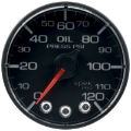 Picture of Autometer Spek-Pro Gauge Oil Press 2 1-16in 120psi Stepper Motor W-Peak & Warn Blk-Blk