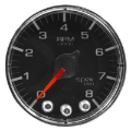 Picture of Autometer Spek-Pro Gauge Tach 2 1-16in 8K Rpm W- Shift Light & Peak Mem Blk-Chrm