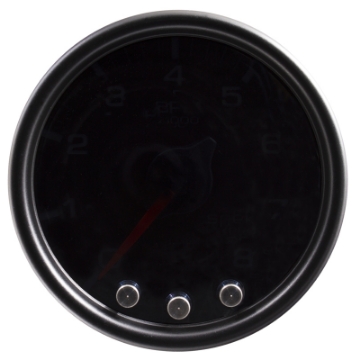 Picture of Autometer Spek-Pro Gauge Tach 2 1-16in 8K Rpm W- Shift Light & Peak Mem Blk-Smoke-Blk