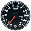 Picture of Autometer Spek-Pro Gauge Tach 2 1-16in 11K Rpm W- Shift Light & Peak Mem Blk-Chrm