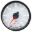 Picture of Autometer Spek-Pro Gauge Voltmeter 2 1-16in 16V Stepper Motor W-Peak & Warn Wht-Blk